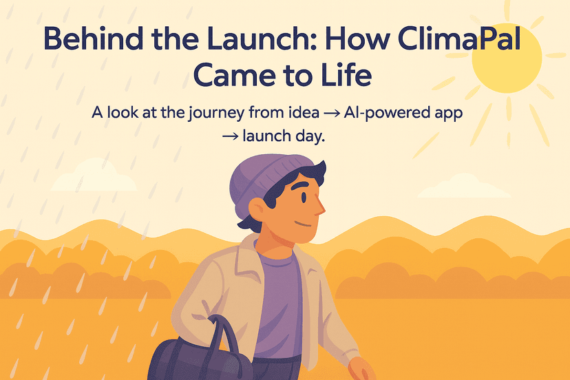 Behind the Launch: How ClimaPal Came to Life